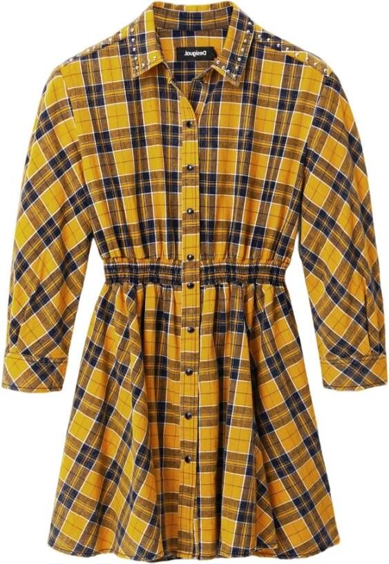 Desigual Kleedjes Geel Dames