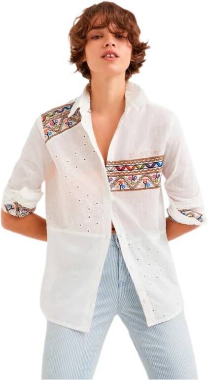 Desigual Longsleeve shirts Wit Dames