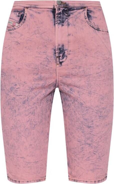 Diesel ‘De Fensive’ denim shorts , Roze, Dames