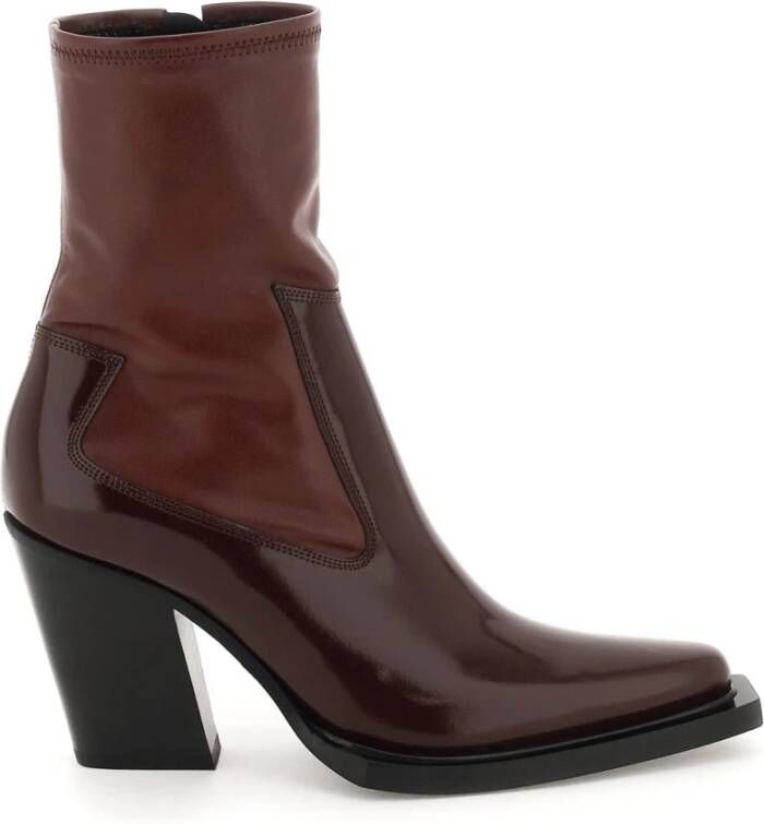 Diesel Enkellaarsjes Rood Dames