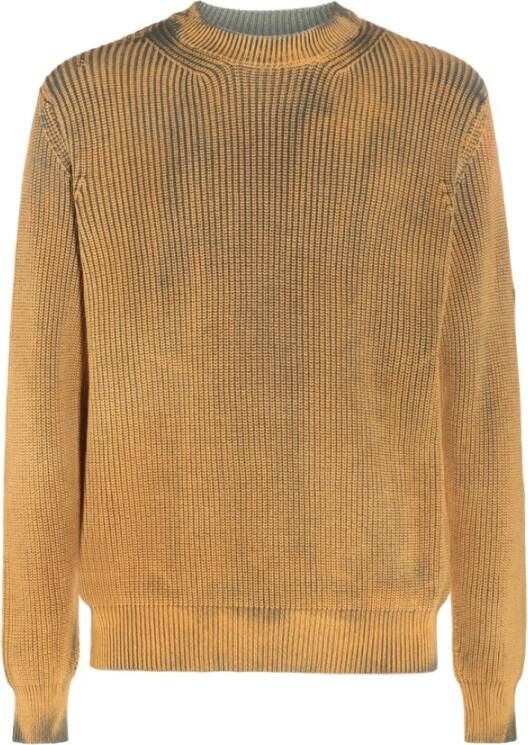 Diesel Gebreide kleding , Oranje, Heren