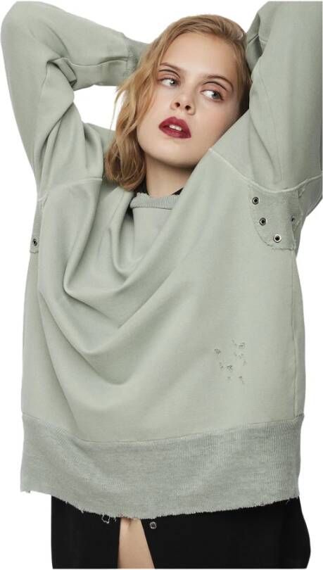 Diesel Lilo oversized sweater met destroyed details