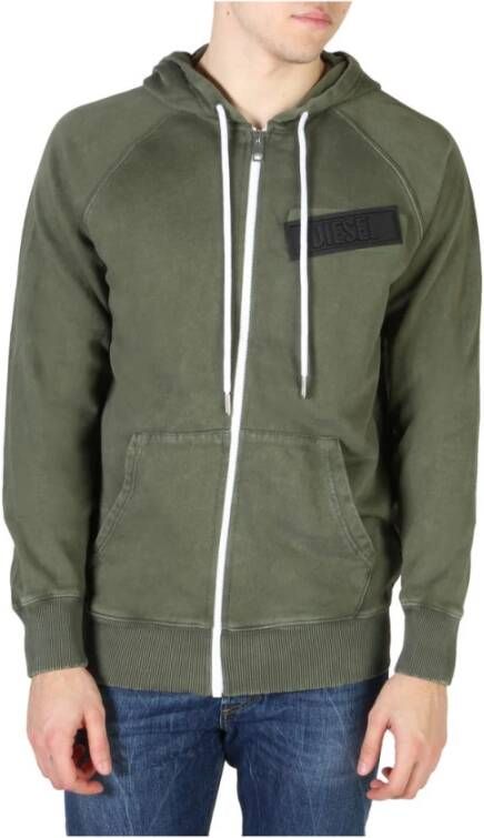 Diesel S-Gim sweatvest met capuchon en merkapplicatie