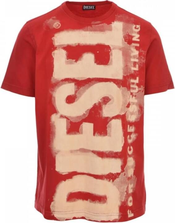 Diesel Shirts Rood Heren