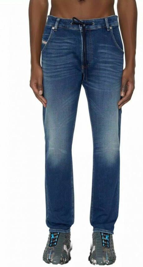 Diesel Krooley tapered jeans met elastische band