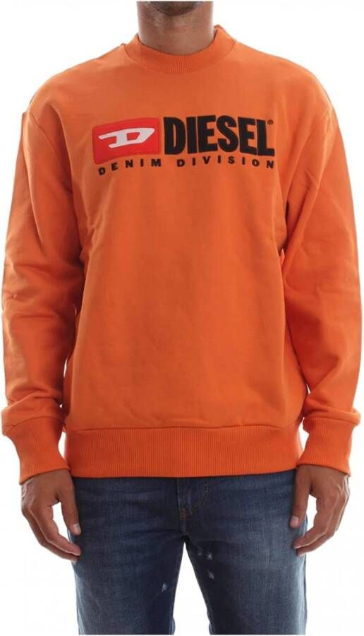 Diesel S Crew Devision sweater met tekstapplicatie