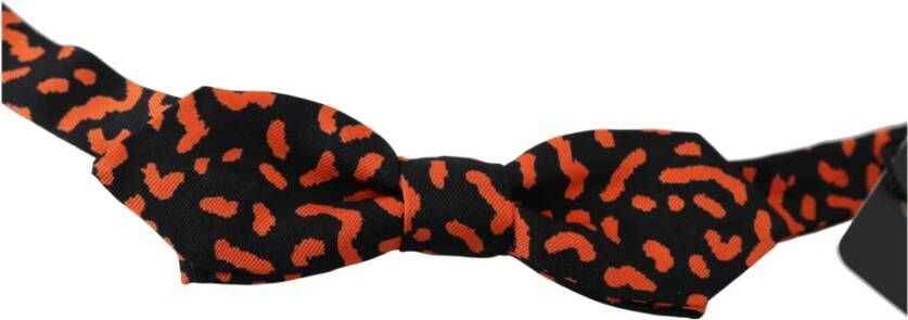 Dolce & Gabbana Patroon Verstelbare Neck Papillon Bow Tie