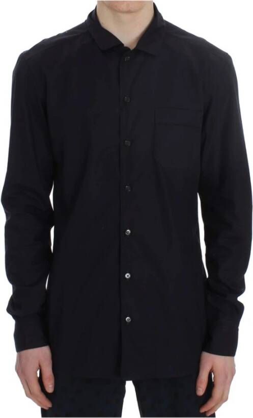 Dolce & Gabbana Purple Striped Cotton Pajama Lounge Shirt , Paars, Heren