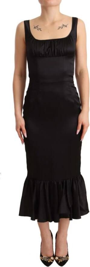 Dolce & Gabbana Maxi kleedjes Zwart Dames