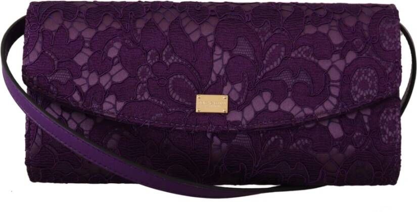 Dolce & Gabbana Kruis lichaamstassen , Paars, Dames