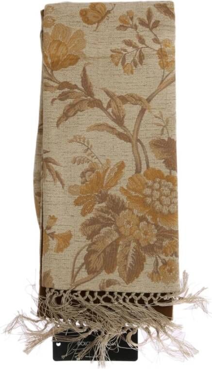 Dolce & Gabbana jacquard Sjaal , Oranje, Heren