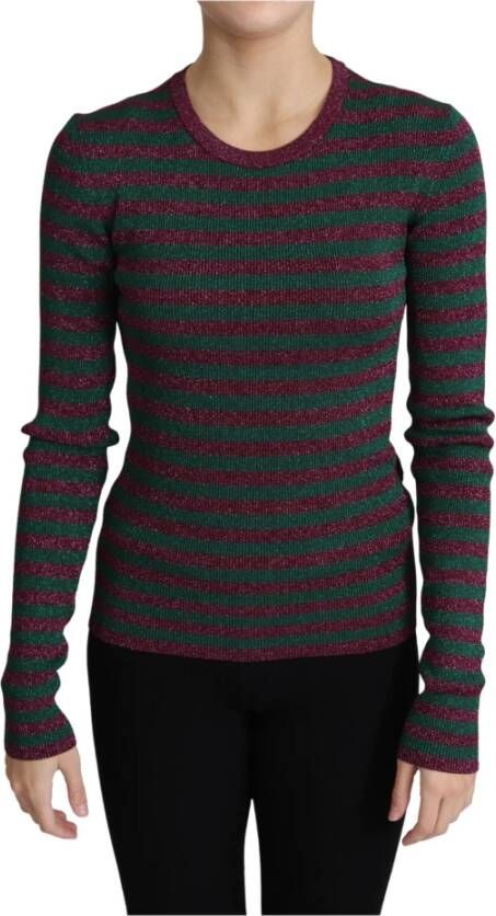Dolce & Gabbana Tops met lange mouwen , Paars, Dames