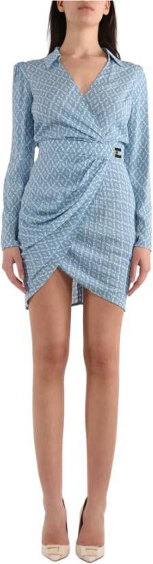 Elisabetta Franchi Casual kleedjes Blauw Dames