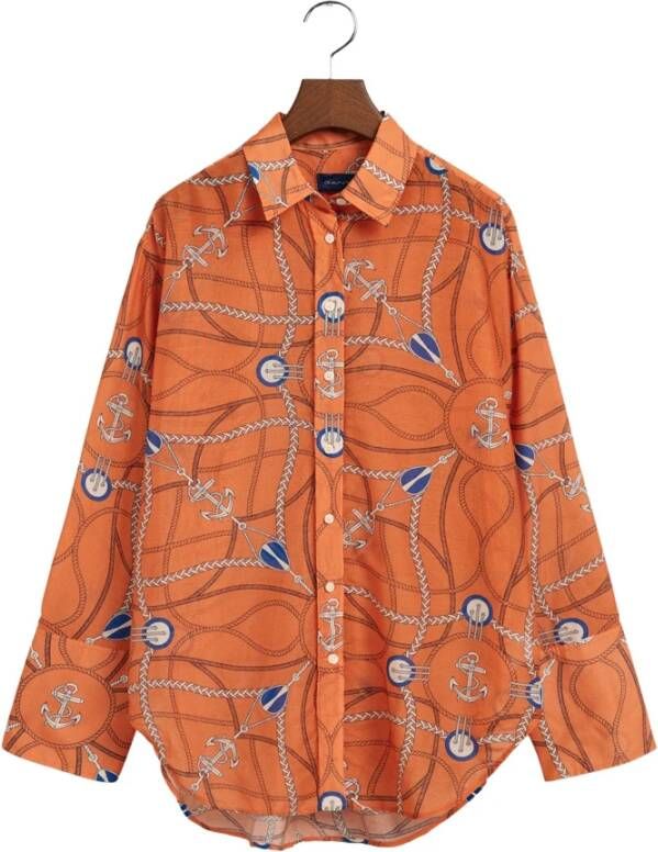 Gant Longsleeve shirts Oranje Dames