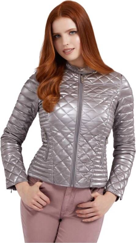 Guess Gewatteerde Jassen Grijs Dames