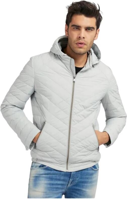 Guess Gewatteerde jassen Grijs Heren