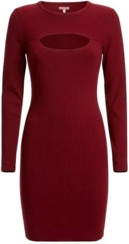 Guess Jurk In Gevlochten Trui Stof