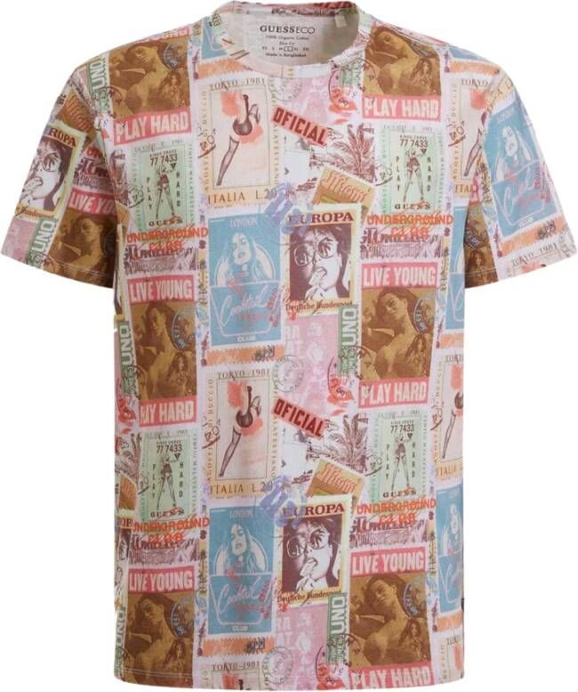 Guess Korte mouwen Overhemden Wit Heren