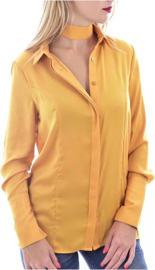 Guess Soepelvallende blouse met chique kraag