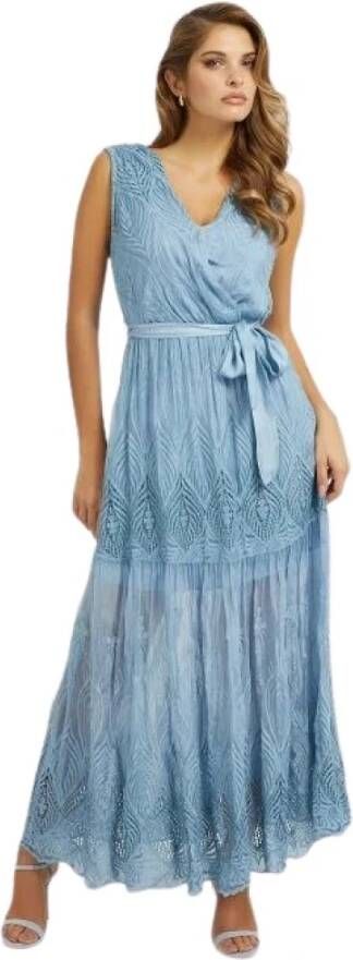 Guess Maxi kleedjes Blauw Dames
