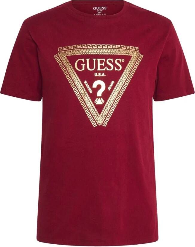 Guess T Shirt Driehoek Logo Folie