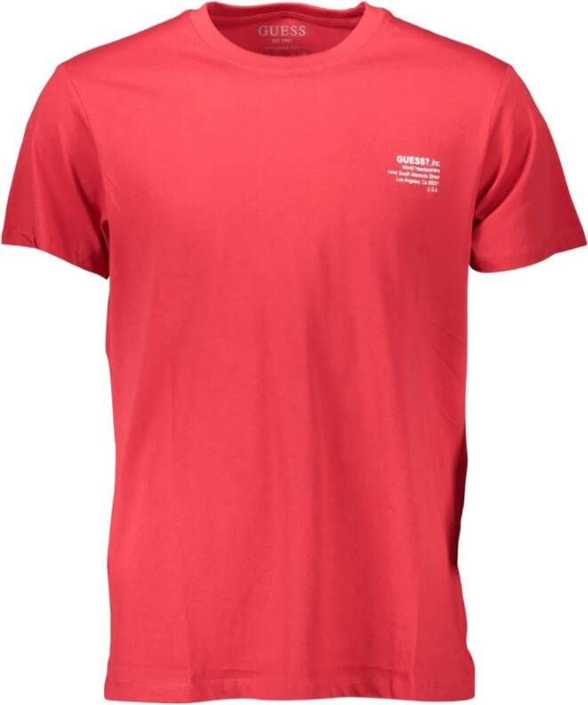 Guess Shirts Rood Heren
