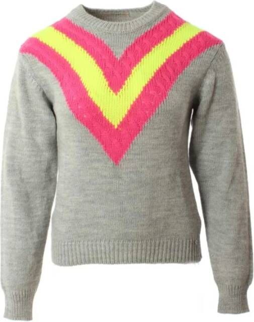 Guess Truien met ronde hals , Grijs, Dames