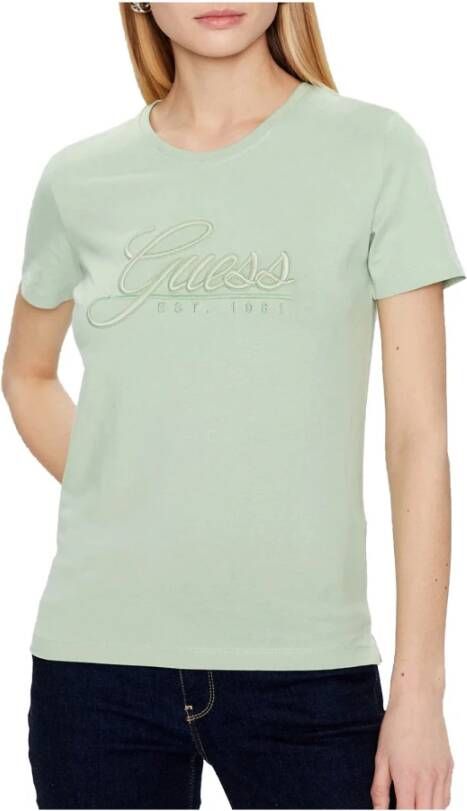 Guess T Shirt Met Logo Op De Voorkant