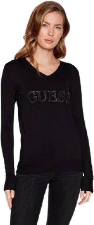 Guess Odette fijngebreide pullover met logo van strass