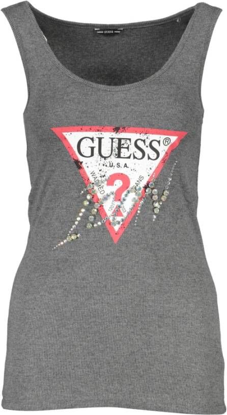 Guess Tanktop Logo Juweelapplicaties