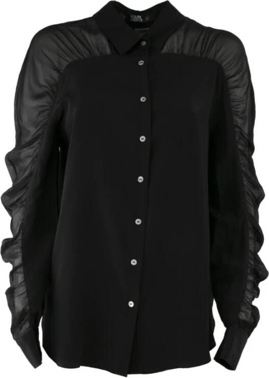 Karl Lagerfeld Longsleeve shirts Zwart Dames