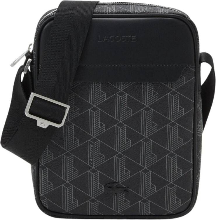 Lacoste Kruis lichaamstassen , Zwart, Heren