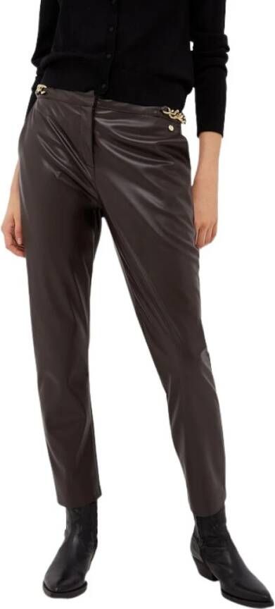 Liu Jo Leren Broeken Bruin Dames