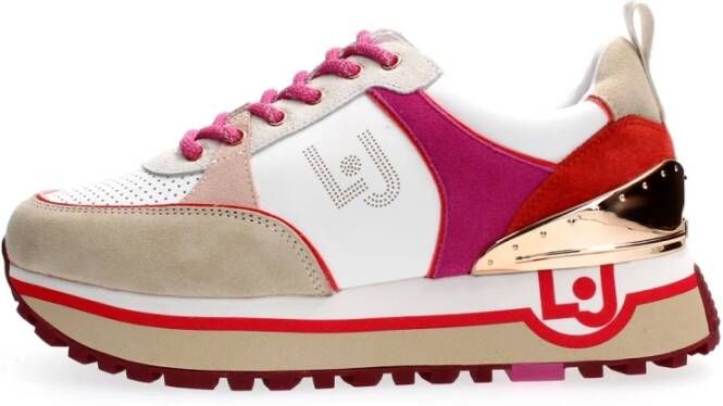 Liu Jo Sneakers in lederen sneakers ds22LJ01 ba2055p0304 , Roze, Dames
