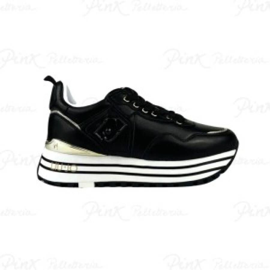 Liu Jo Zwarte Lage Sneakers Maxi Wonder 01