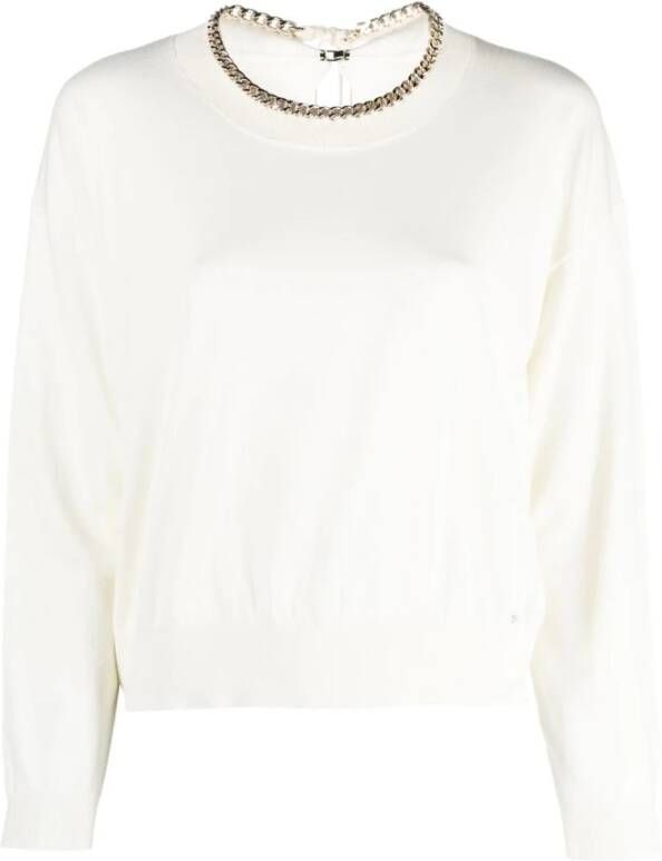 Liu Jo Sweaters White , Wit, Dames