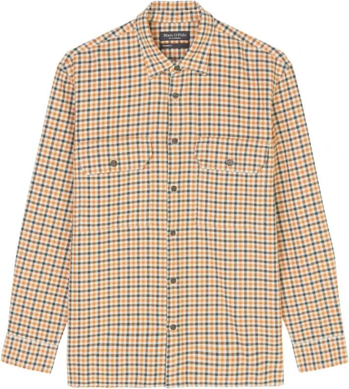 Marc O'Polo Casual Overhemden Oranje Heren