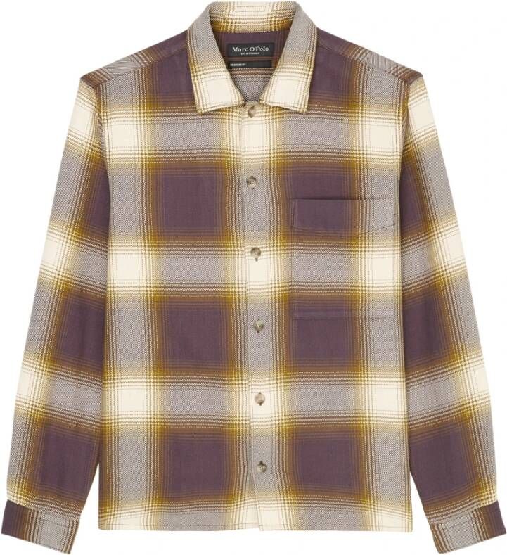 Marc O'Polo Casual Overhemden Paars Heren