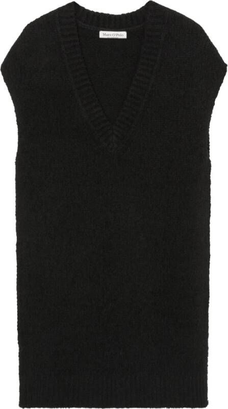 Marc O'Polo Daggebreide jurk , Zwart, Dames