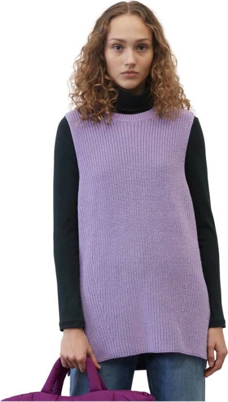 Marc O'Polo Truien met ronde hals , Paars, Dames