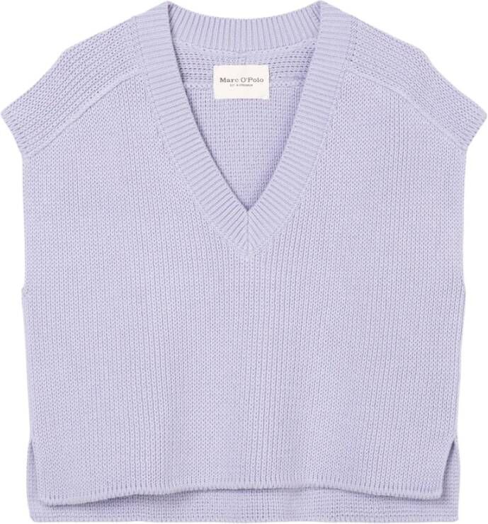 Marc O'Polo Mouwloze v hals trui , Paars, Dames