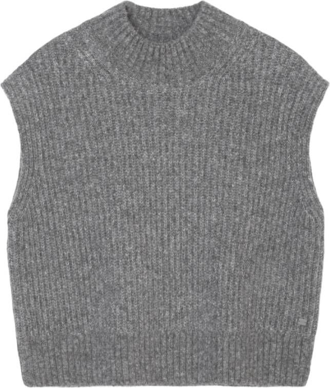 Marc O'Polo Sleveles gebreide kleding , Grijs, Dames