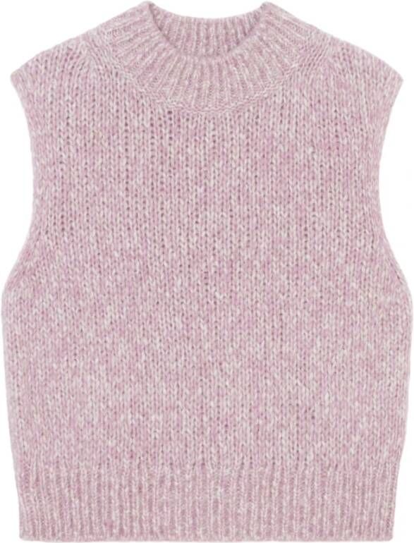 Marc O'Polo Sleveles gebreide kleding , Paars, Dames