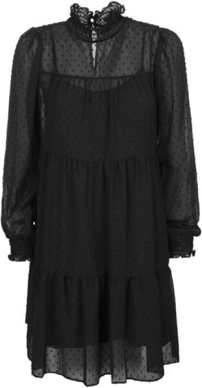 Michael Kors Swill DOT Mini Dress , Zwart, Dames