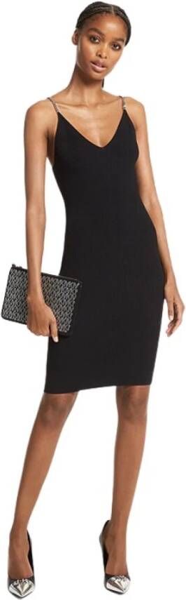 Michael Kors Michael jurken zwart , Zwart, Dames