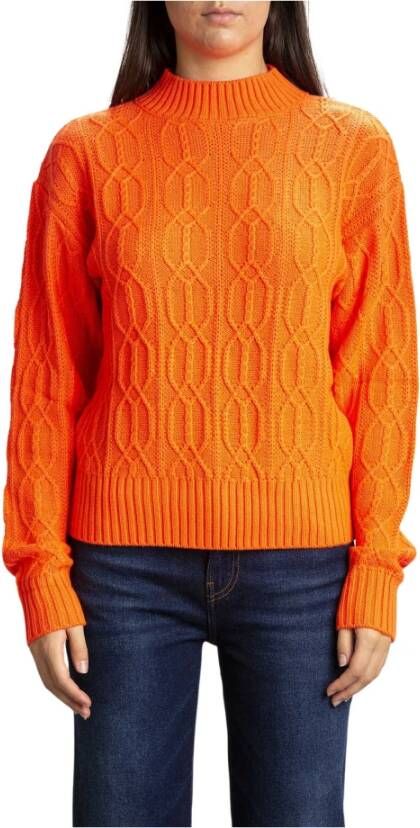 PATRIZIA PEPE Gebreide kleding , Oranje, Dames