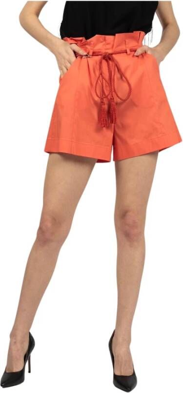 PATRIZIA PEPE Korte Broeken Oranje Dames