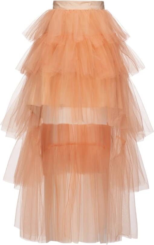 pinko Maxi Rokken Oranje Dames