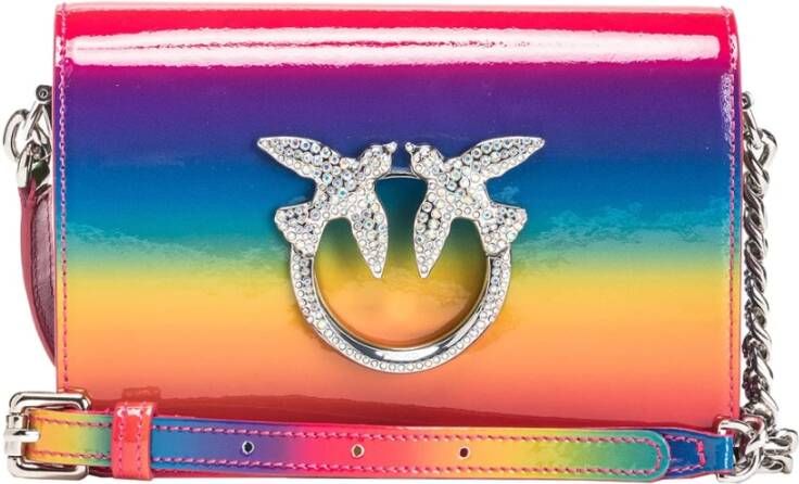 pinko Love Click Mini Vernice , Oranje, Dames