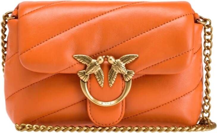 pinko Baby love tas puff maxy quilt , Oranje, Dames